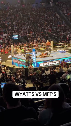WYATTS VS MFT’S ON SMACKDOWN IN VEGAS! #wwetiktok #fyp #wwesmackdown #wrestlemania #lasvegas