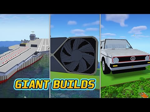 I Made 40 EPIC Giant Builds In Minecraft (Timelapse).