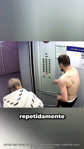 El momento exacto del ataque en el ascensor ⚠️
