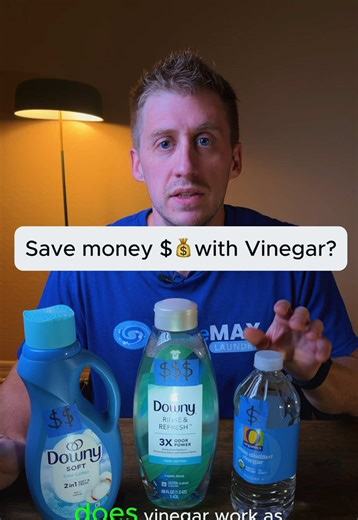 Does Vinegar work as well as fabric rinse or fabric softener. Here’s the answer. Save money with vinegar. #laundry #laundromat #vinegar #phoenix #arizona