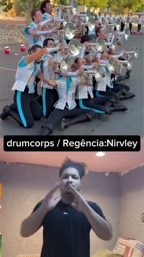 drumcorps / Regência:Nirvley veiga #drumcorps #dci #conductor #mellophone