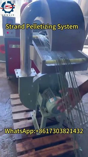 Strand Pelletizing System In Operation: Visualisation of The Pellet Production Process