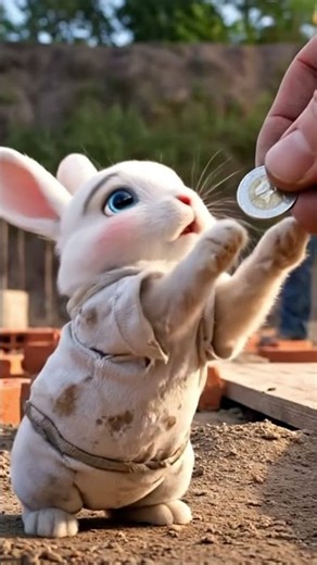 rabbit that works hard to get foods #shorts #kidsfun #animation