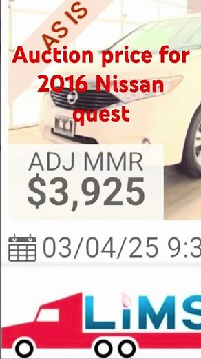 Auction price, buy your car from lims