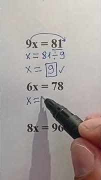 Beginner Algebra – Equation Solving Tutorial #maths #basicproblems #mathematics #mathematica