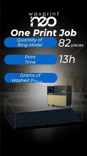 50% More Products in Less Time Waxprint NEO! #waxprinter #3dprinting #3dprinter
