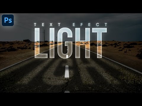 Light Through Text Effect in Adobe Photoshop: Easy Tutorial #photoshop