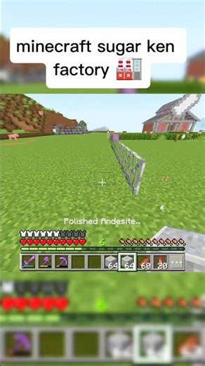🌾 How to Build an Automatic Sugar Cane Factory in Minecraft! ⚡ #Shorts #minecraft