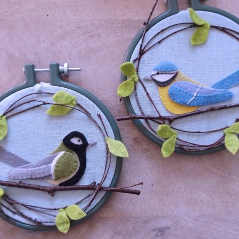 Bird Wall Decor Pattern - Felt Craft - PDF - Hand Sewing - Download - Nature Inspired - Etsy Australia