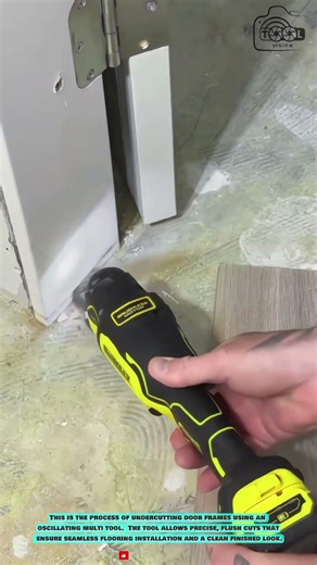 Oscillating Multi Tool: Flush Door Frame Undercutting System