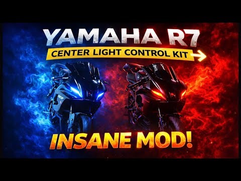 Yamaha R7 Headlight OFF?! Center Light Control Kit Demo