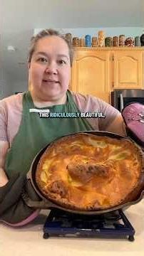 Kitchen Basics 101 Easy Breakfast Dutch Baby Pancake #barebonebasics #easyrecipes #dutchbaby