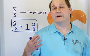 What are Improper Fractions & Mixed Numbers-Convert Improper Fraction to Mixed #