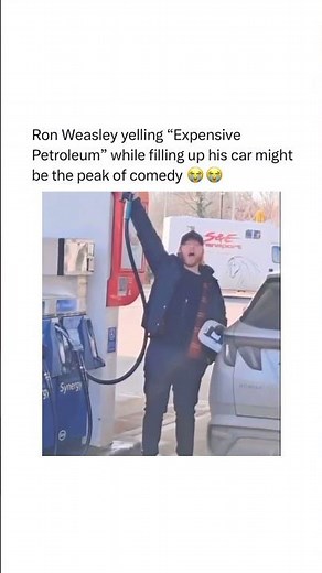 Ron Weasley yelling “Expensive Petroleum” while filling up his car might be the peak of comedy 😭😭