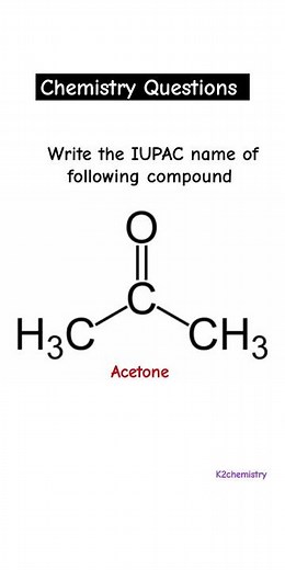 IUPAC name of Acetone? l chemical formula of Acetone l structure of Acetone l