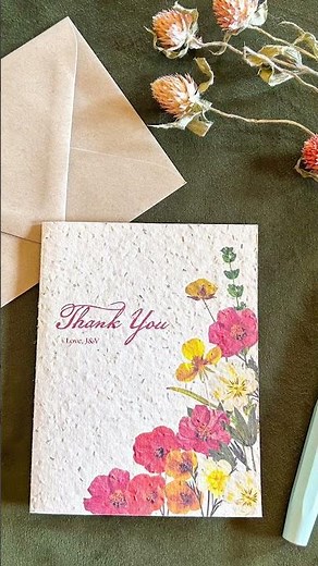 Plantable Seed Paper Wedding Invitations