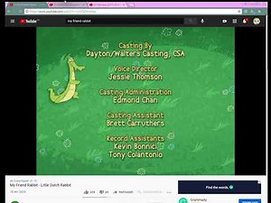 My friend rabbit credits but with the newest logos