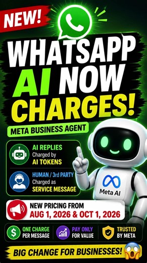 WhatsApp AI Pricing is Here! 😱 Meta Will Charge Businesses for AI Replies!