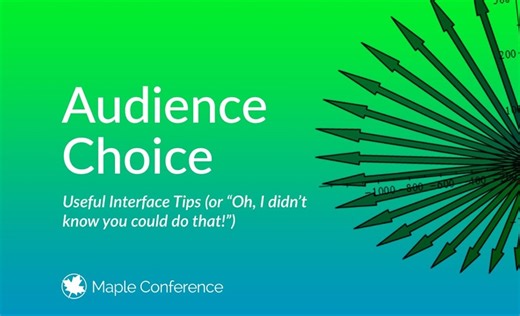 用户选题 | 界面使用小技巧-原来还可以这样做！ | 2024 Maple用户大会