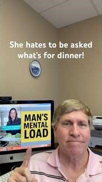 She hates to be asked what’s for dinner. #mentalload #shorts