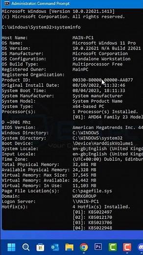 Get All System Information With One Command