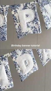 🎂 BIRTHDAY BANNER TUTORIAL Save this for your next DIY #craftymomma #handmadegifts #birthdaybanner