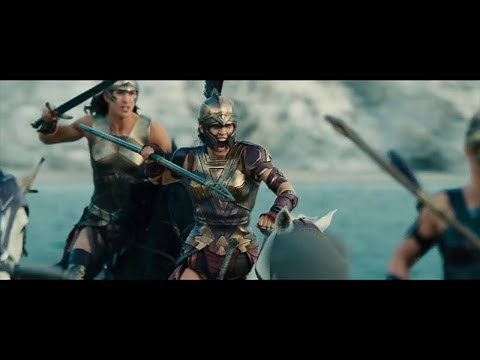 Wonder Woman (2017) - Amazons vs German Soldiers [720p HD]