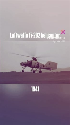 Global Aviation || Aviation Media ✈️ on Instagram: "The Flettner FI 282 Kolibri ("Hummingbird") was a pioneering German helicopter developed during World War II by engineer Anton Flettner. Entering testing in 1941, it was among the world's first operational helicopters and used an innovative intermeshing rotor system, eliminating the need for a tail rotor. Compact and agile, the FI 282 carried a single pilot with space for an observer or small cargo, making it well-suited for reconnaissance and 