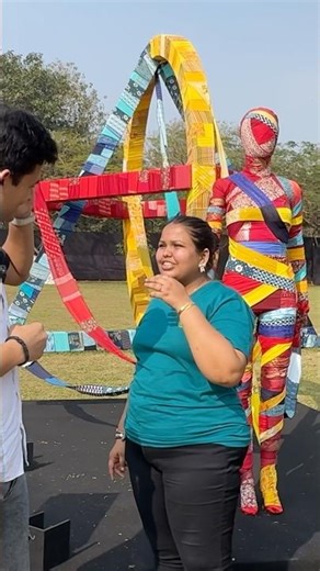 Masterpiece using used clothes #mumbai #creator #egyptian #mummy