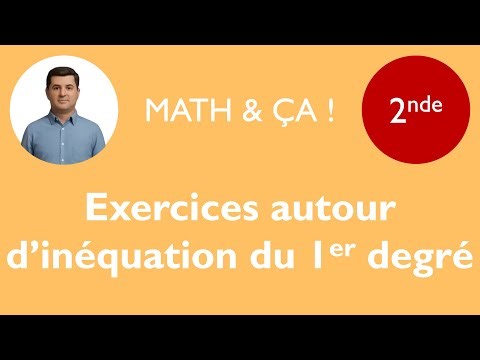 Exercises on first-degree inequalities