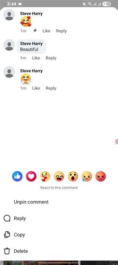 How to unpin comment on facebook #shorts #viral