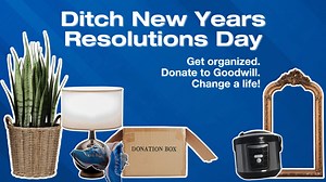 Did you know: January 17th is known as “Ditch New Year's Resolutions Day” Don’t be a statistic! Studies say you're likely to ditch your New Year’s resolution by January 17th. Instead of giving up, resolve to find success by focusing on the process, not the result. Is your goal getting organized? Start a donation box and add items you no longer wear. You’ll be surprised how quickly you'll have a more functional closet! | Goodwill Industries of the Inland Northwest