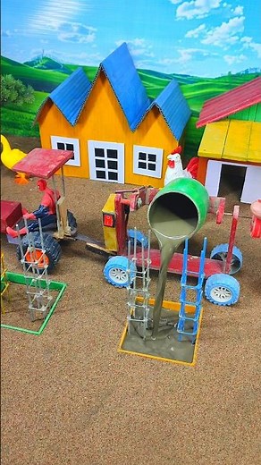 mini tractor wala video | diy tractor construction machine science project | #shorts #youtubeshorts