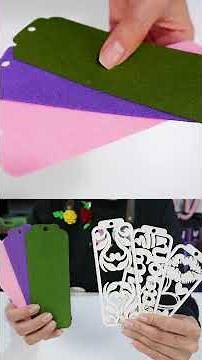 Personalized laser-cut bookmark, cardboard and felt with Toocaa Nova