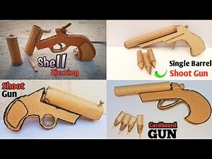 4 Incredible DIY Cardboard Guns That Actually Shoot | Realistic Shell Ejection Mechanism!