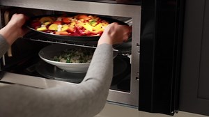 KITCHENAID 30" 1000-Watt Microwave Hood Combination with Convection Cooking - PrintShield Stainless KMHC319KPS