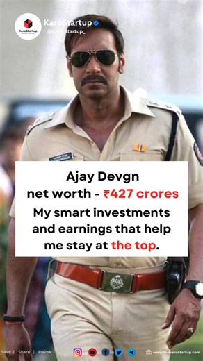 Ajay Devgn, an acclaimed Bollywood actor, is known for his impressive net worth, estimated at around ₹427 crore. He owns luxurious properties, including a ₹60 crore bungalow in Mumbai and a home in London’s Park Lane worth ₹54 crore. Devgn’s car collection features premium vehicles like the Rolls Royce Cullinan and Mercedes-Maybach GLS600. Besides acting, he runs multiple businesses, including Ajay Devgn FFilms, NY VFXWala, and NY Cinemas. Additionally, he has real estate and solar investments.