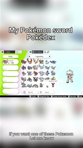 Pokémon sword Pokédex #pokemon #pokemonswordshield