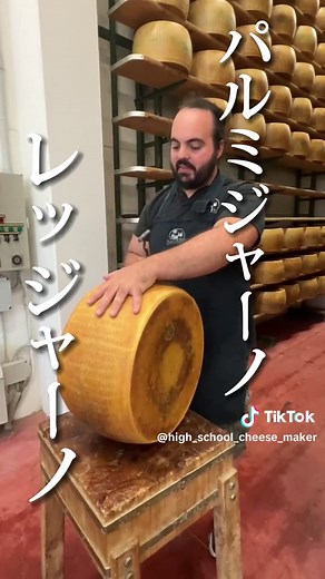 パルミジャーノレッジャーノという一個40kgのチーズを作る工場の見学に行ってきました！本場の工場の規模の大きさに驚きつつも、工程を丁寧に説明いただいてすごく勉強になりました！早く作りたい！！ #チーズ作り修行 #cheese #parmigianoreggiano #パルミジャーノ・レッジャーノ #イタリア留学 #高校生 #工場見学 #チーズ