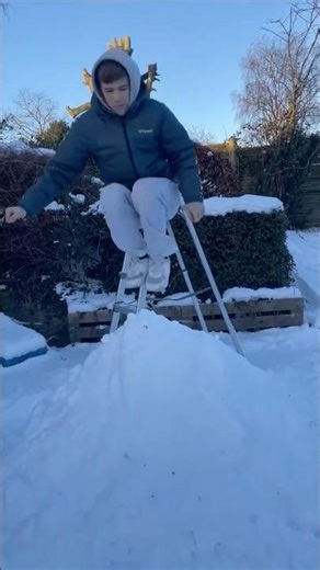 How much snow can stop me from taking fall damage?