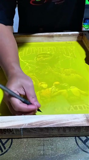 persiapan jalan sablon design Rasster #silkscreen #screenprinting #printing #sablonmanual #art