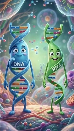 Difference of DNA 🧬 and RNA