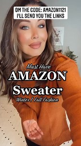 164K views · 2.6K reactions | Dm me the code: AMAZON1121 for the links to this look! I’m hoping this process works! Be patient with me! Fb blocks when I post links so that’s not an option! Sweater is amazing and runs true to size! You can also find this look by going to my website ( Stylebyninarenee.com ) and clicking my amazon storefront! #amazonootd #amazonfashion #affordablefashion #amazonfallfashion | Nina Renee Lyday | Facebook