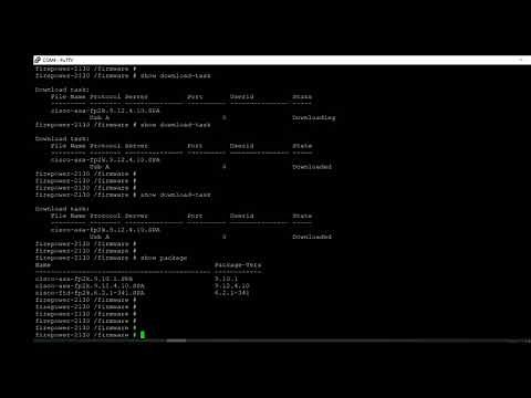 Cisco Firepower 2100 ASA upgrade procedure