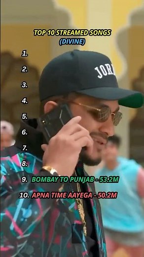 Divine Top 10 Streamed Songs on Spotify 🔥 #divine #rap #ihh #dhh #hiphop #top10 #gullygang #music
