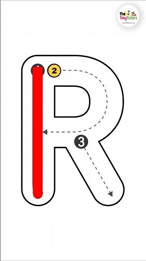 How to Write Letter R | Learn to Write Alphabet R for Kids #alphabetwriting #learnabc