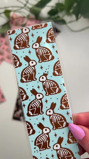 Skelly Bookmark & Chocolate Bunny Crochet Pattern