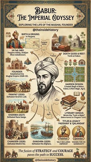 Exploring the life of Mughal empire founder Babur #history #babur #trending #iran #themughals #now