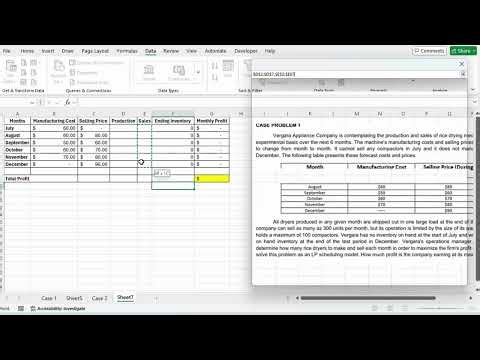 Simulation of Linear Programming Scheduling Using Excel Solver