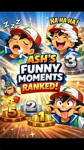 Top 5 Funniest Ash Ketchum Moments 😂